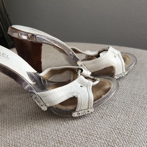 Michael Kors Clear Heels White 8M - Picture 5 of 6